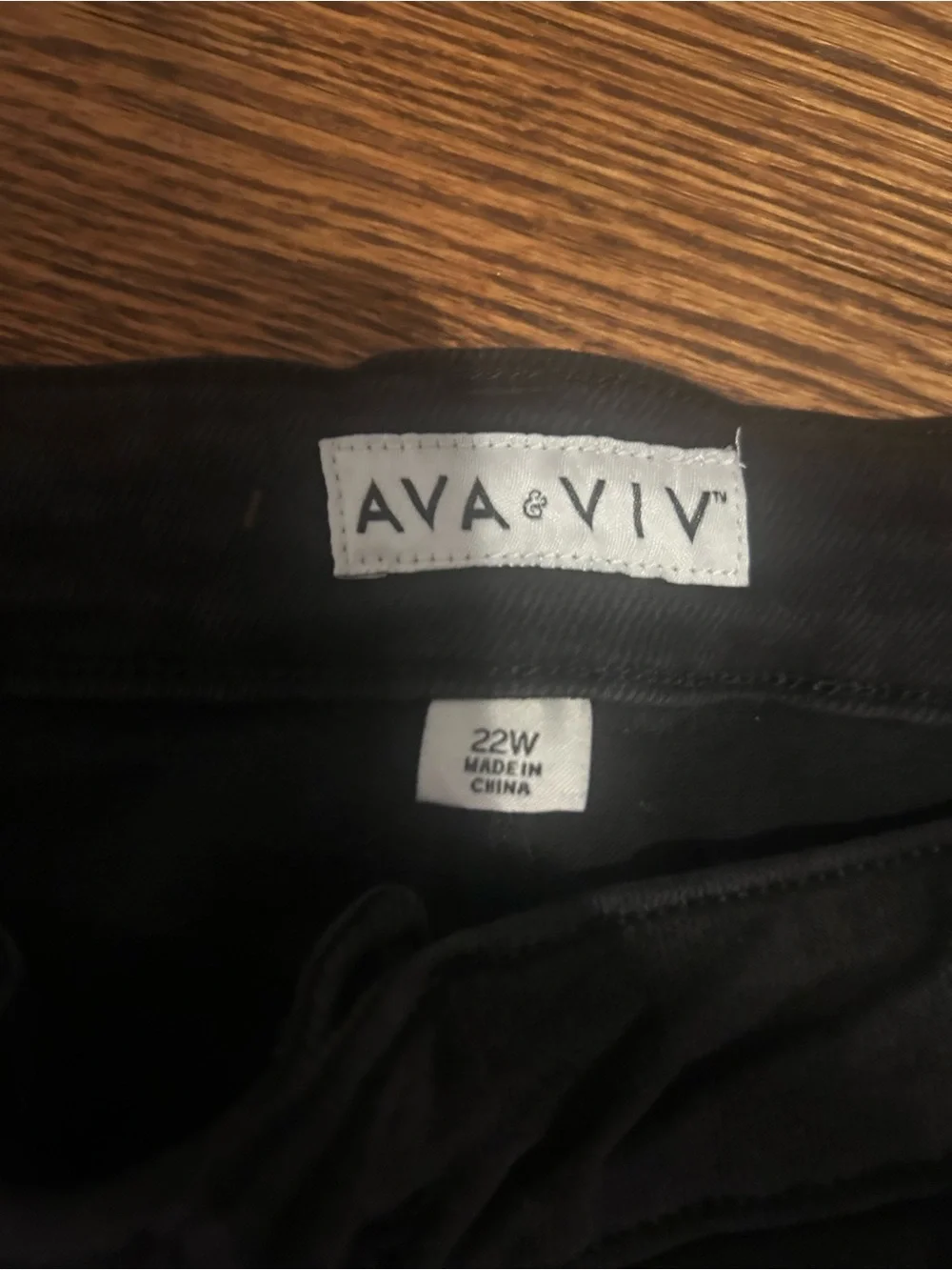 Ava & Viv High-Rise Slim Straight Jeans in Black - Picture 5 of 6